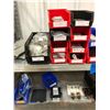 Image 1 : Galvanized shelf, assorted contents, GFCI breakers, breaker terminals, relays, CISCO 110-24 qty 7, A