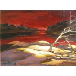 Island Sunset; Hans Herold (Canadian, 1923- )