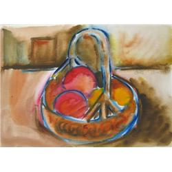 Apples in a Basket, 1988; Peter Paul Ochs (Canadian, 1931-1994)