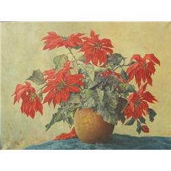 Poinsettia; 20th Century Canadian School