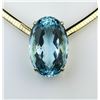 Image 3 : 18CAI-1 AQUAMARINE  DIAMOND PENDANT