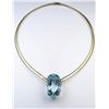 Image 4 : 18CAI-1 AQUAMARINE  DIAMOND PENDANT