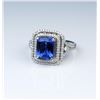 Image 1 : 18CAI-12 TANZANITE  DIAMOND RING