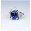 Image 1 : 18CAI-12 TANZANITE  DIAMOND RING