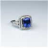 Image 3 : 18CAI-12 TANZANITE  DIAMOND RING