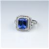 Image 4 : 18CAI-12 TANZANITE  DIAMOND RING