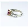 Image 2 : 18CAI-26 PINK TOURMALINE  DIAMOND RING