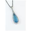 Image 2 : 18CAI-63 AQUAMARINE  DIAMOND PENDANT