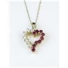 Image 1 : 18CAI-64 RUBY  DIAMOND PENDANT