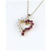 Image 3 : 18CAI-64 RUBY  DIAMOND PENDANT