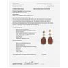 Image 4 : 18CAI-38 FIRE OPAL  DIAMOND EARRINGS