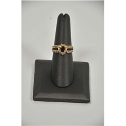 18PD-12 RUBY  DIAMOND RING