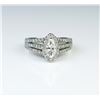 Image 2 : 18CAI-34 MQ CENTER DIAMOND RING