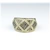 Image 2 : 18CAI-36 LEVIAN WHITE  CHAMPAGNE DIAMOND RING
