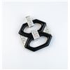 Image 2 : 18CAI-15 BLACK ONYX  DIAMOND PENDANT