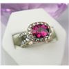 Image 4 : 18CAI-11 RUBELLITE  DIAMOND RING