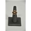 Image 1 : 18PD-16 VINTAGE DIAMOND  ENAMEL RING