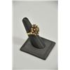 Image 3 : 18PD-16 VINTAGE DIAMOND  ENAMEL RING
