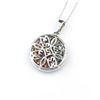 Image 4 : 18CAI-49 MULTI-COLORED SAPPHIRE  DIAMOND PENDANT