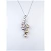 Image 1 : 18CAI-69 PEARL  DIAMOND PENDANT
