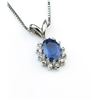 Image 2 : 18CAI-66 SAPPHIRE  DIAMOND PENDANT