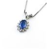 Image 3 : 18CAI-66 SAPPHIRE  DIAMOND PENDANT