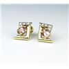 Image 3 : 18CAI-74 PINK TOURMALINE  DIAMOND EARRINGS