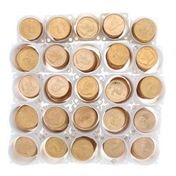 BULLION: [500] South African Krugerrand gold coins, Contain 1 troy ounce gold each; Assorted date. *