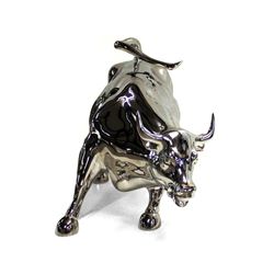 ARTWORK: Arturo Di Modica, Italian - American ( b. 1941) "Charging Bull"  2000, 25.25"H x 44" L x 17