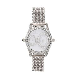 WATCH: [1] Stainless steel Johnny's Watch 5ATM watch, white dial with 2 sub dials, quartz movement; 