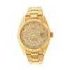 Image 1 : ROLEX: [1] 18k yellow gold Rolex Sky-Dweller watch, 42mm case, gold dial with 1 sub dial, 18k fluted