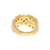 Image 2 : RING: [1] 22kt yellow gold "Chrome Hearts" keeper ring set with (1) round brilliant diamond, estimat