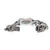 Image 2 : BRACELET: [1] Sterling silver Chrome Hearts curb link "Flag" bracelet set with round brilliant cut d