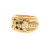 Image 1 : RING: [1] 22kt yellow gold Chrome Hearts "1992/9" Dagger ring with (8) pave set round brilliant cut 