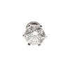 Image 1 : EARRING: [1] Ladies platinum (stamped) single stud earring; (1) rb diamond, 7.89mm x 7.88mm x 5.0mm=