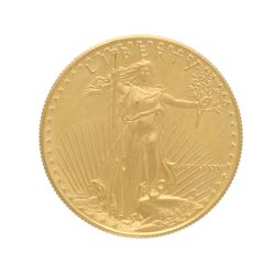 COIN: [1] 1986 U.S. American Eagle coin; 1oz fine gold; 34.0 grams.