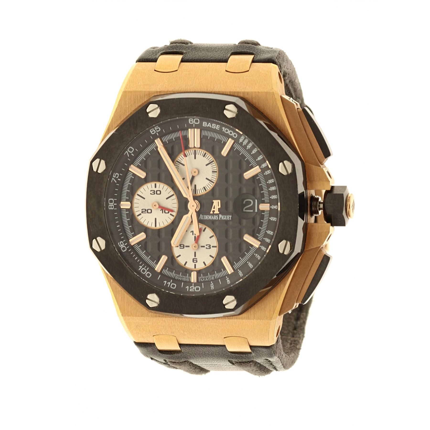 Watch 1 18krg Gents Audemars Piguet Royal Oak Offshore 59 Jewels Movement Watch With An Exhibiti
