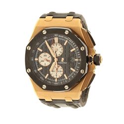 WATCH:  [1] 18KRG gents Audemars Piguet Royal Oak Offshore 59 jewels movement watch with an exhibiti
