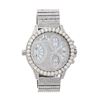 Image 1 : WATCH:  [1] Stainless steel Johnny Dang Evolution watch set with diamonds in dial, case, lugs, case 