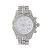 Image 1 : WATCH:  [1] Stainless steel gents Breitling Super Avenger Automatic watch with a white dial;  and th