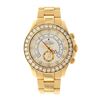 Image 1 : ROLEX: [1] 18ky Rolex Yachtmaster II watch; 44mm case, white dial w/ sub dial, aftermarket diamond b