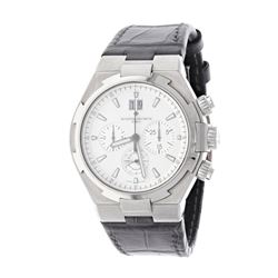 WATCH: [1] Stainless steel Vacheron Constantin Overseas Chronograph 150M watch, 42.5mm case, cream d