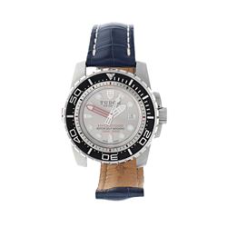 WATCH: [1] Stainless steel Tudor Hydro-1200 Rotor Self-winding 1200M watch; 45mm case, silver dial, 