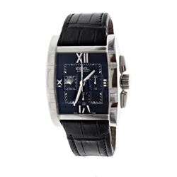 WATCH: [1] Stainless steel Ebel Tarawa Chronograph 30M watch; 41mm case, black dial with 3 sub dials