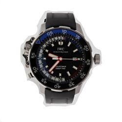 WATCH: [1] Stainless steel International Watch Company Schaffhausen Aquatimer Deep Two 120M watch; 4