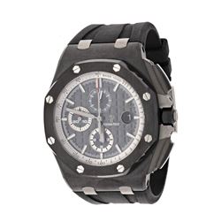 WATCH: [1] Stainless steel & Titanium Audemars Piguet Royal Oak Offshore watch; 42mm case, grey dial