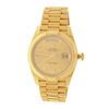 Image 1 : ROLEX: [1] 18ky Rolex DayDate 40 President watch; 40mm case, gold dial, fluted bezel, President brac