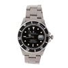 Image 1 : ROLEX: [1] Stainless steel Rolex GMT Master watch, replacement black Submariner dial, black unidirec