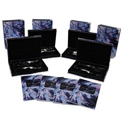 PENS: [9] Montblanc F. Scott Fitzgerald sets; (7) fountain pens; (1) roller ball pen; (1) pencil; 73