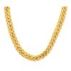 Image 1 : NECKLACE: [1] 14KYG Cuban link chain, 32 inch, 14.5mm width, 489.9 grams